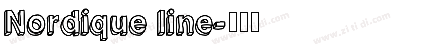 Nordique line字体转换
